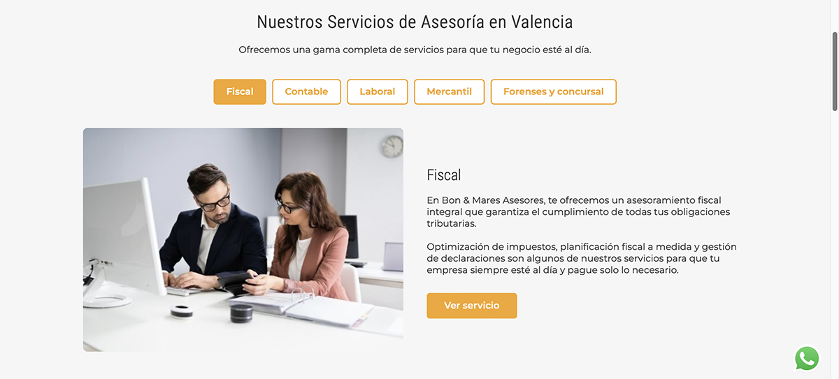 Detalle del proyecto Bon & Mares Asesores