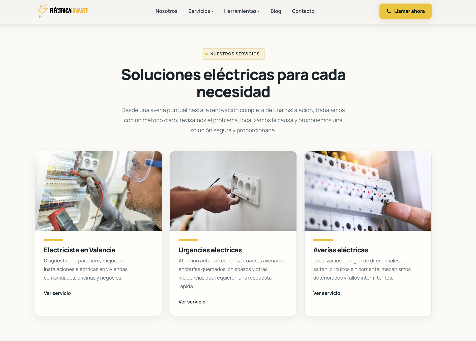 Detalle del proyecto Electrica Levante